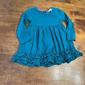 Matilda Jane Teal Ruffle Dress size 12-18 months